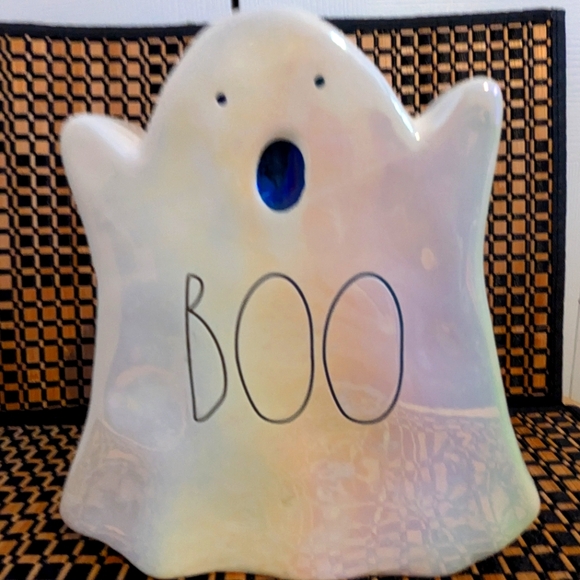 Rae Dunn iridescent ghost with boo - Picture 1 of 3